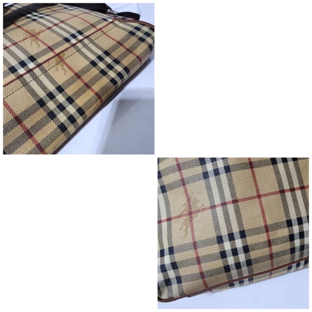 Burberry Beige Black Red Check Crossbody Bag - Picture 8 of 16